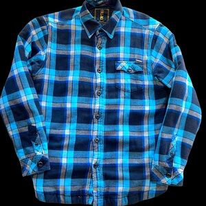 Billabong insulated flannel jacket with multiple pockets